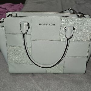 Michael Kors Gray Patchwork Satchel